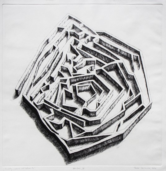 Betwixt and Between #1 | etching | 50x50 cm